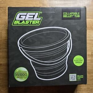 Gel Blaster Collapsible Tub 1.5 Gallon Holds 15,000+ Green Gellets NEW